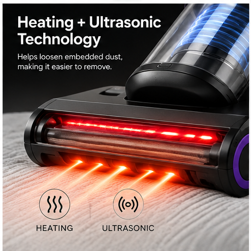 Surface Reset heating and ultrasonic technology feature